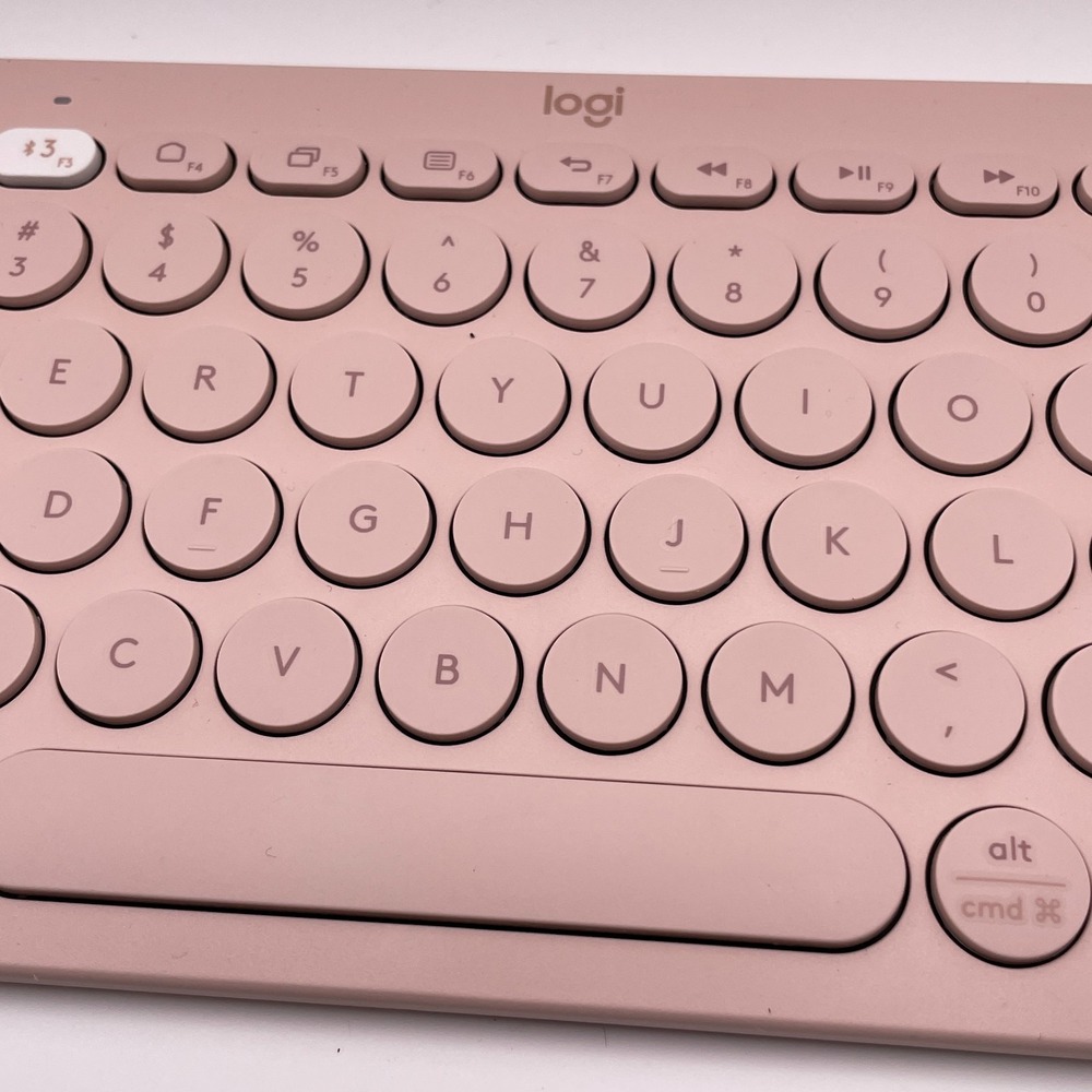 Logitech K30 Keyboard Tested Pebble Keys 2KB Rose - Picture 2 of 4
